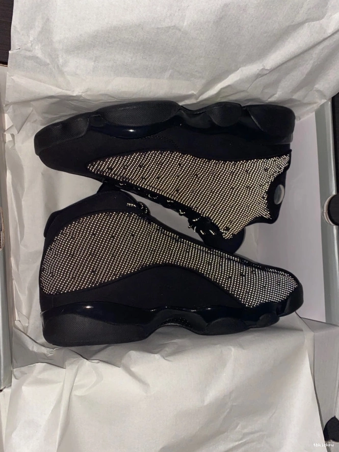 Rep TBkick 414571-011 Retro Jordan 13 Air Black Cat 0724